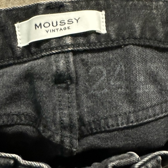 Moussy Vintage Lenwood Skinny Leg Jeans-Color Black- Mid-Rise-4 Pockets-… - Picture 7 of 10
